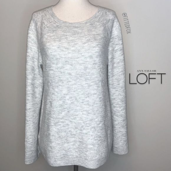 ANN TAYLOR LOFT GREY SWEATER XS NWT - Picture 2 of 10
